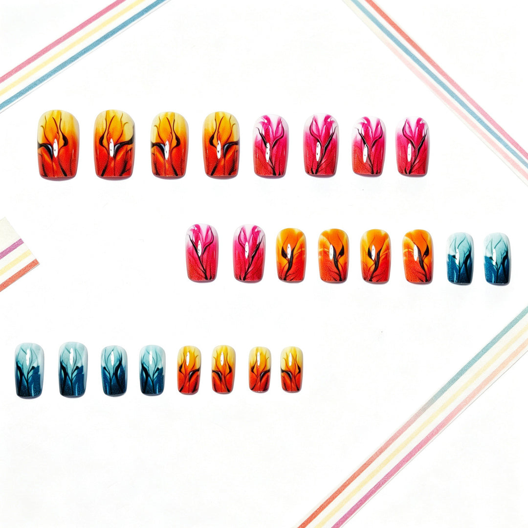 Artificial nails with autumn leaf design Kalsten