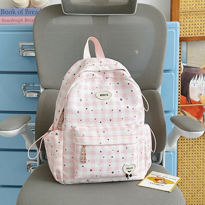 Stylish Checkered Mini Backpack Kalsten