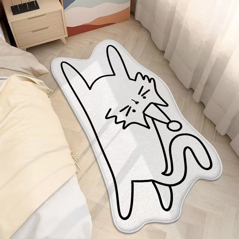 Cute Cat-Shaped Area Rug Kalsten