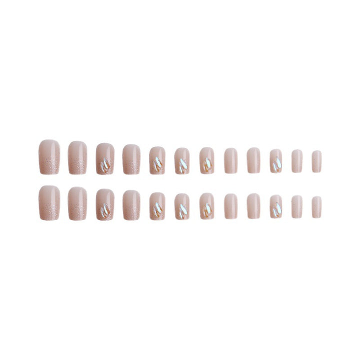 Acrylic nail set with sparkling holographic accents Kalsten
