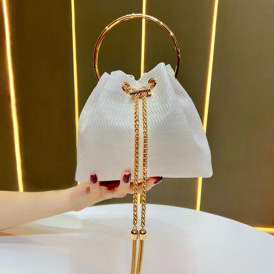 Decorative Ring-Handled Evening Bag