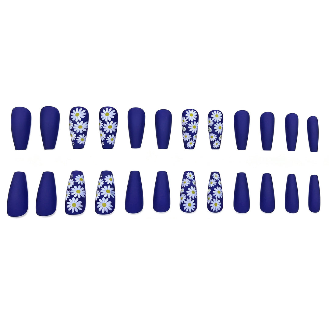 Floral Matte Nail Enhancements Kalsten