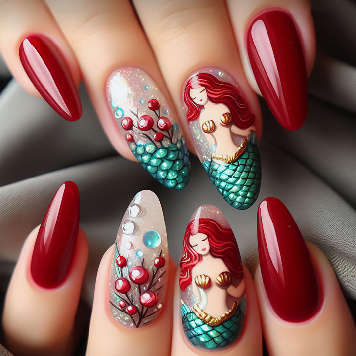 Mermaid Theme Decorative Nail Art Kalsten