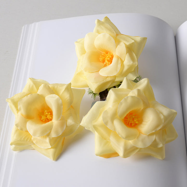 Elegant Fabric Flower Hair Clusters