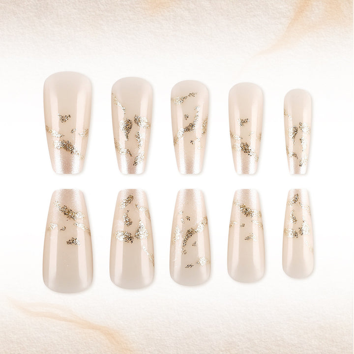 Glittery Elegance Press-On Nail Set Kalsten
