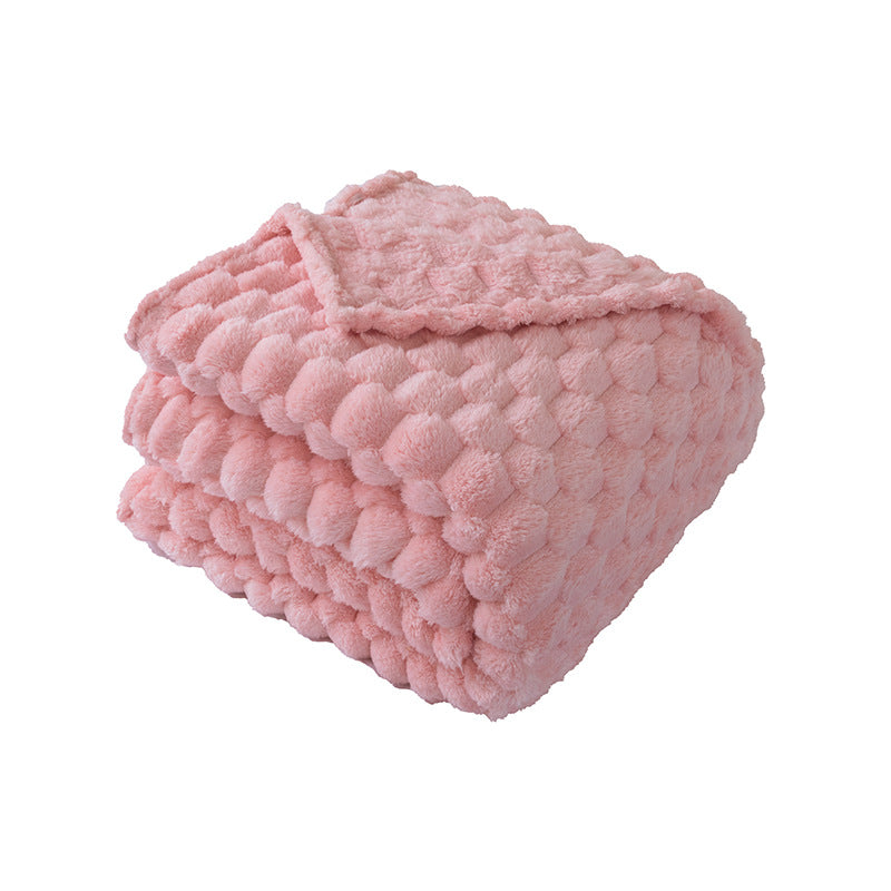 Ladies Soft and Luxurious Plush Blanket with Detailed Rib Structure Kalsten