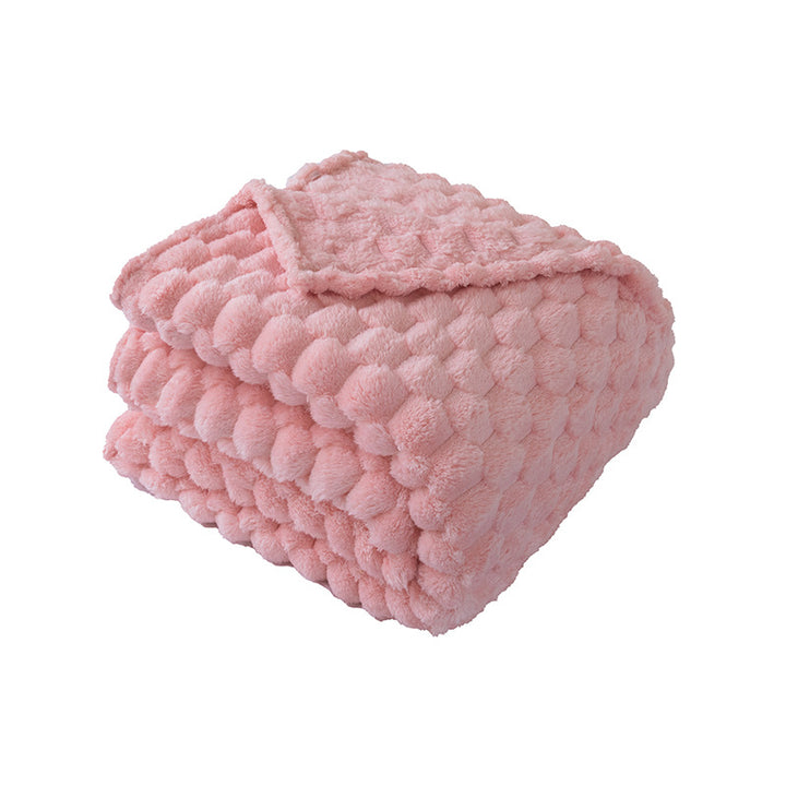 Ladies Soft and Luxurious Plush Blanket with Detailed Rib Structure Kalsten