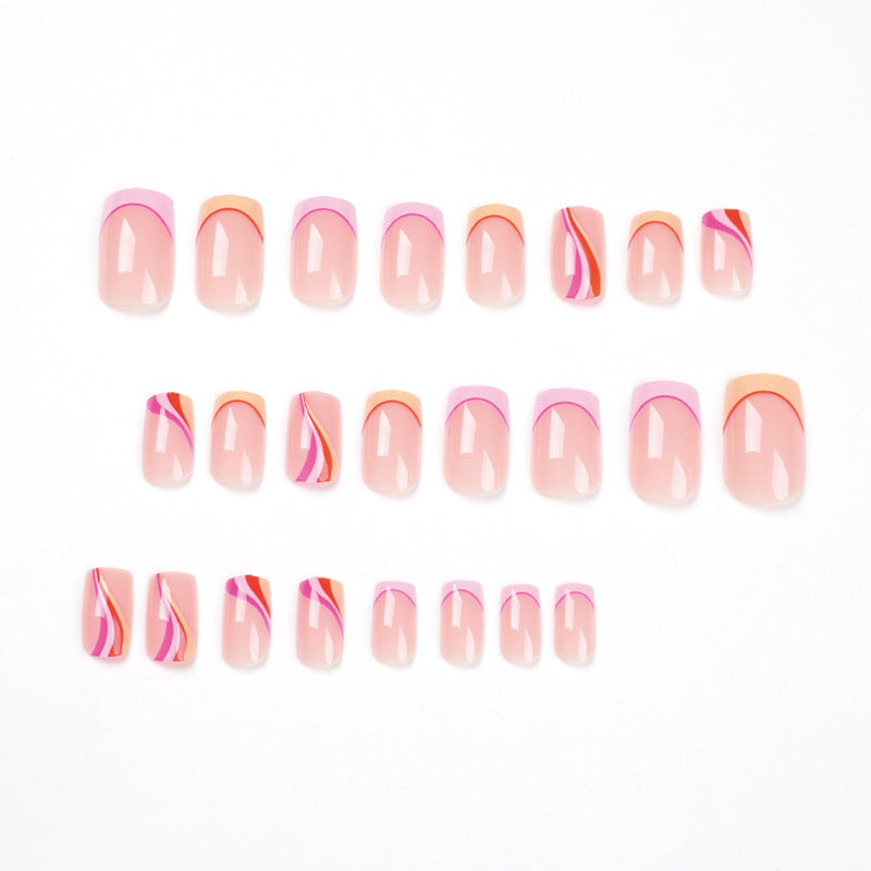 Artistic Nail Art in Modern Wave Design Kalsten