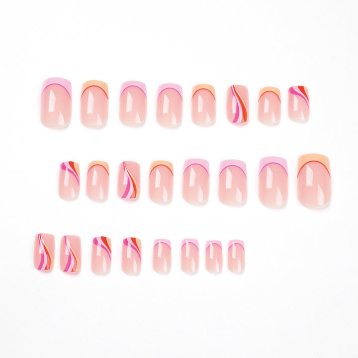 Artistic Nail Art in Modern Wave Design Kalsten