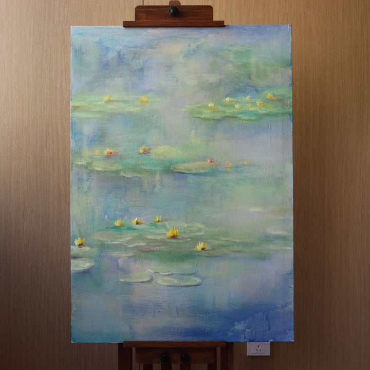 Water Lily Canvas Artwork for Home