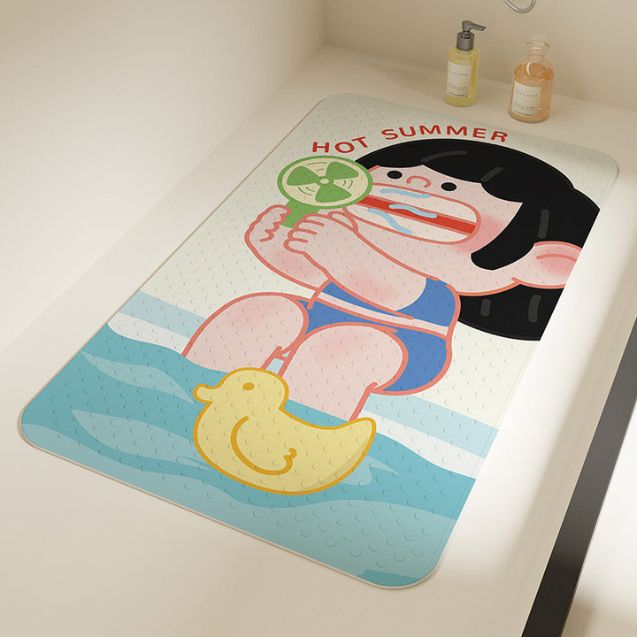Playful Cartoon Bath Mat Kalsten