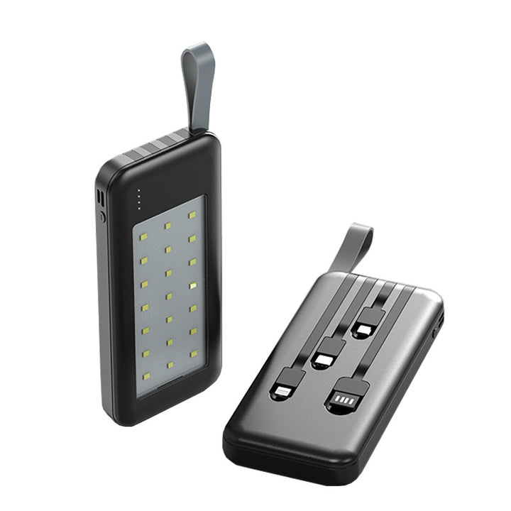 Portable power bank with integrated LED lamp and fast charging function Kalsten