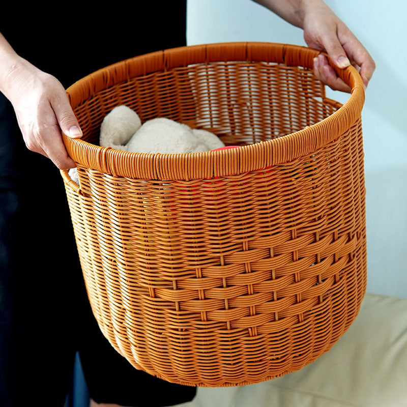 Stylish Round Woven Storage Basket Kalsten