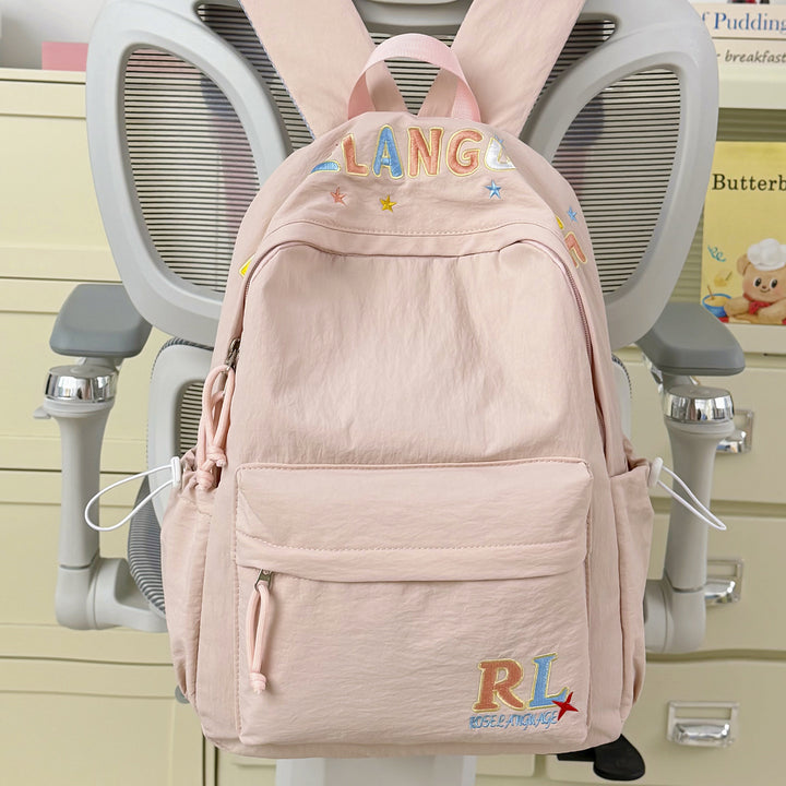 Stylish Embroidered Graphic Backpack Kalsten