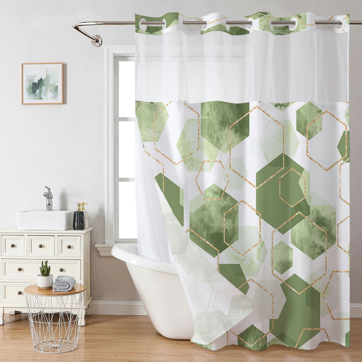 Geometric Pattern Shower Curtain Kalsten