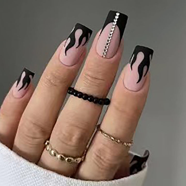 Artistic Flame Design Press-On Nails Kalsten
