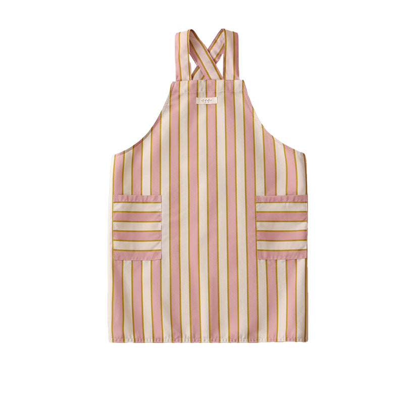 Bib apron with crossed straps and large front pockets Kalsten