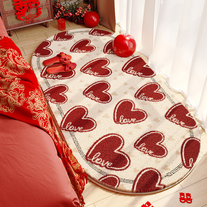 Heart-Shaped Area Rug