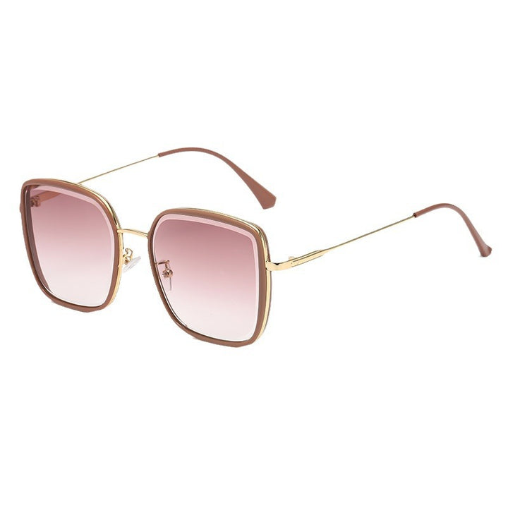 Women's oversized sunglasses with elegant metal frame and polarized lenses Kalsten