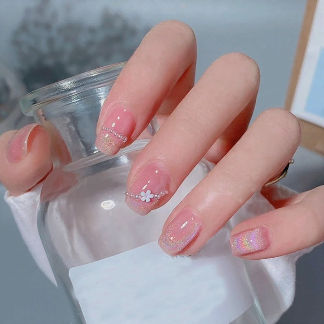 Glittery Nail Art Press-On Set