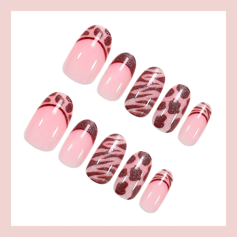 Artificial nail set with modern animal and pattern designs Kalsten