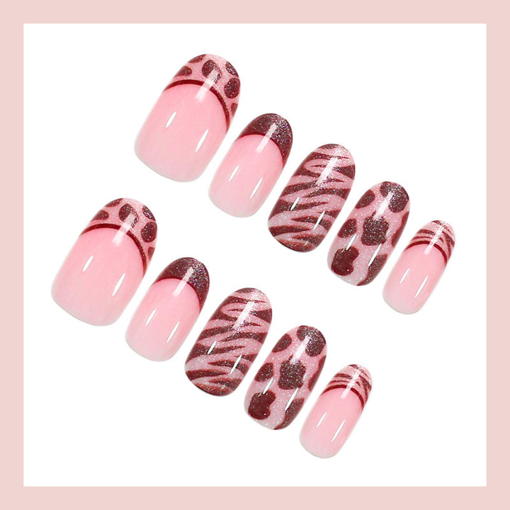 Artificial nail set with modern animal and pattern designs Kalsten