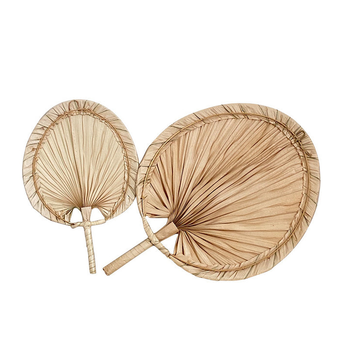 Women Handmade Palm Leaf Fan Kalsten