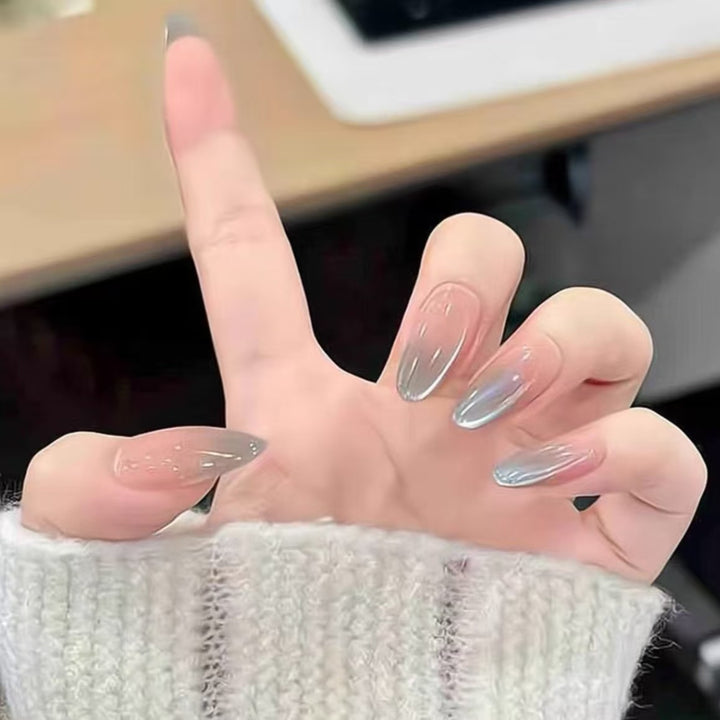 Elegant Almond-Shaped Nail Extensions