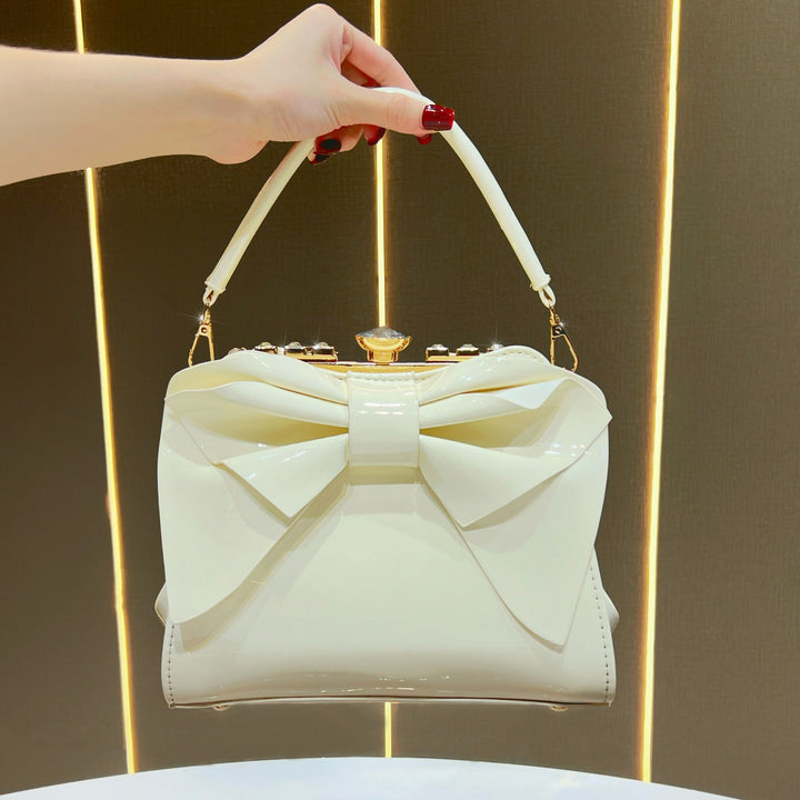 Elegant Bow-Accent Handbag