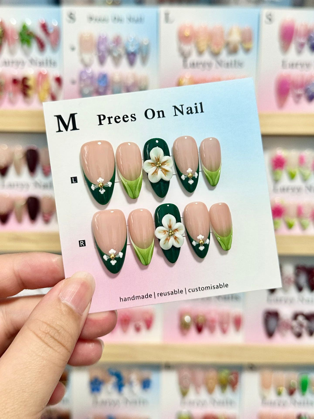 Artistic Reusable Press-On Nail Set