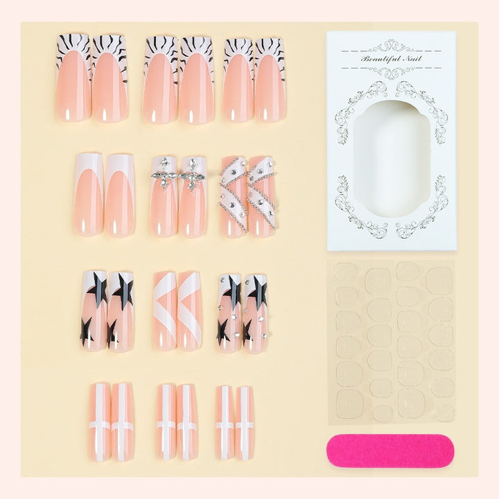 Nail art set with floral and modern designs Kalsten
