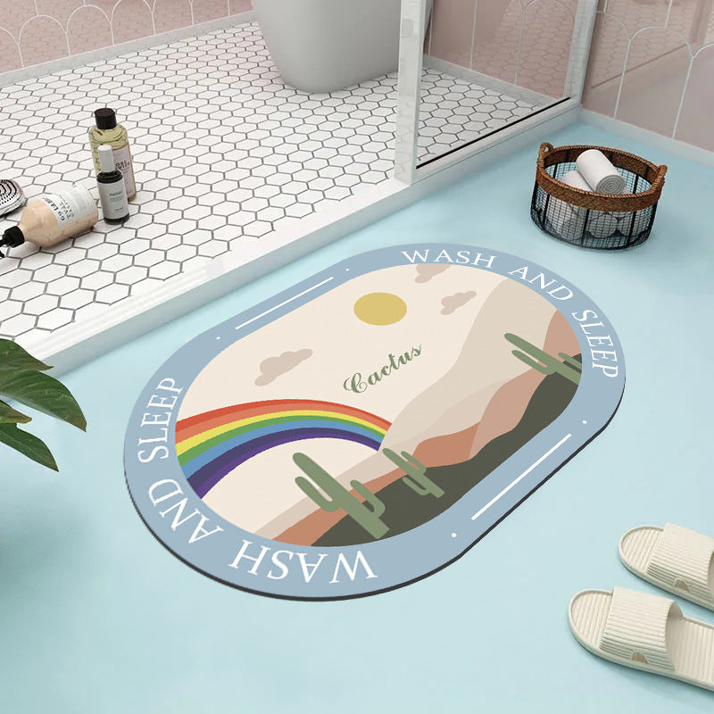Abstract Geometric Bath Mat