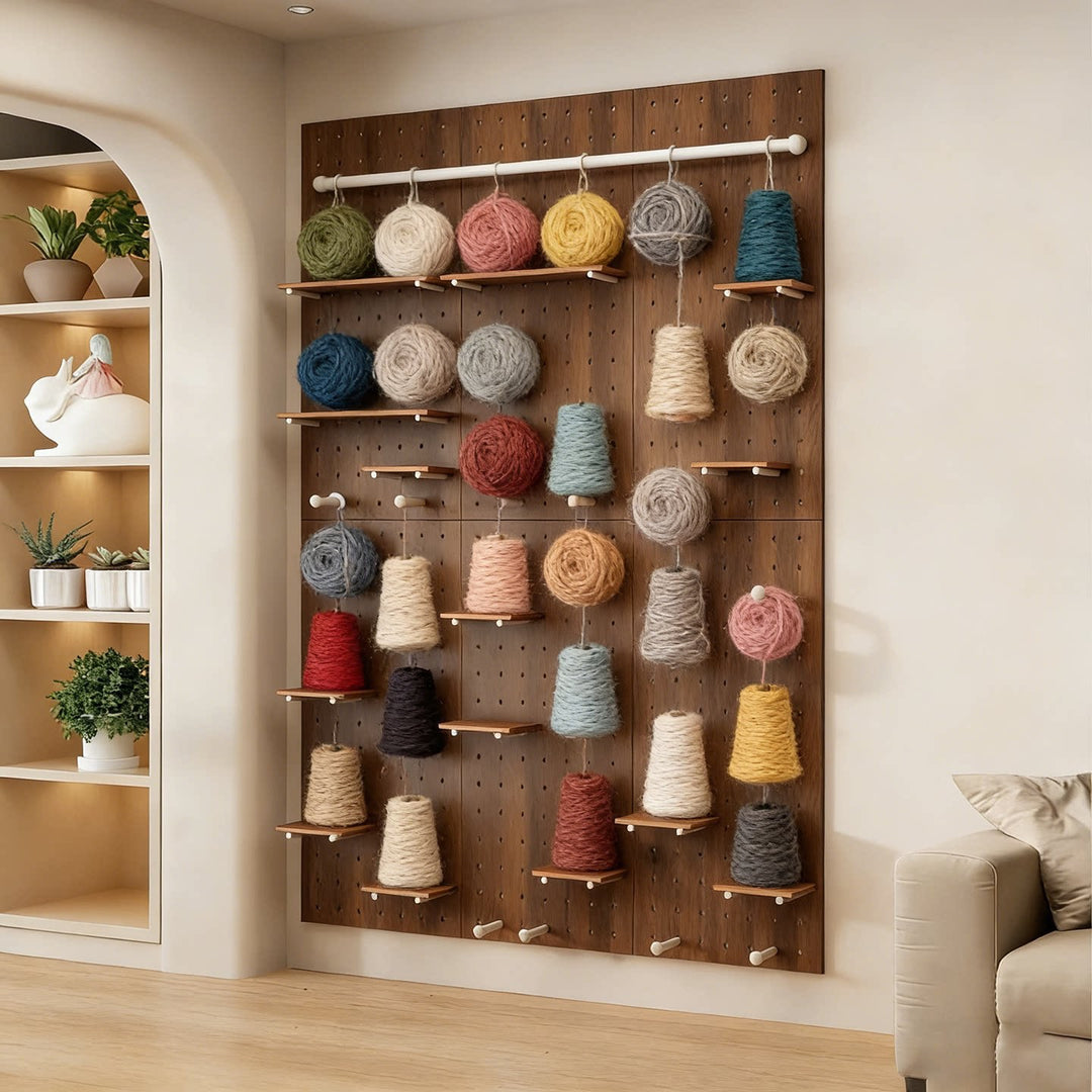 Wall-Mounted Pegboard Organizer