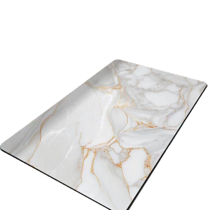 Luxury Marble Print Bath Mat