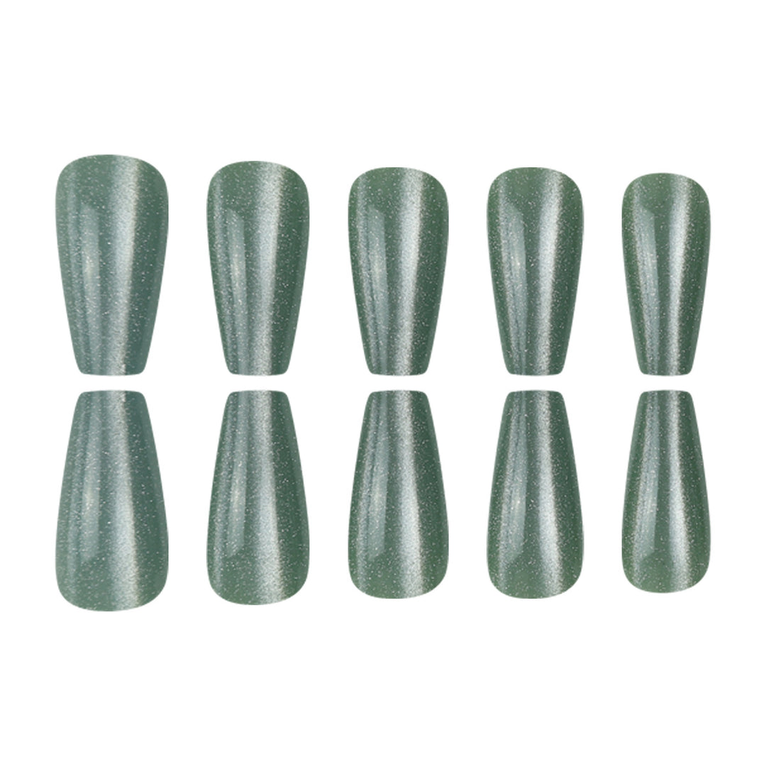 Sparkling Long Press-On Nails Kalsten