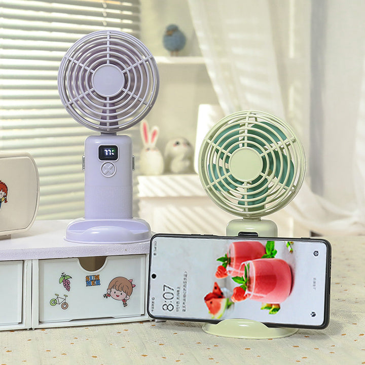 Ladies Portable Mini Fan with Digital Display Kalsten