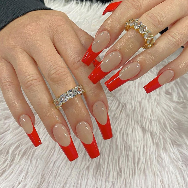 Artful stiletto nails with elegant gradient colors Kalsten