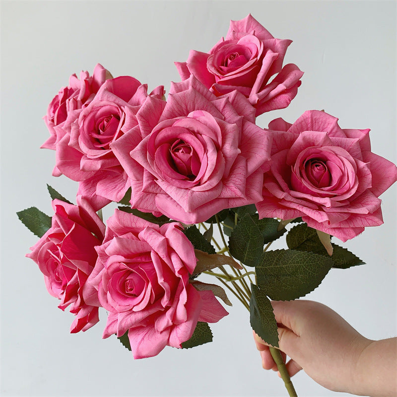 Faux Rose Flower Arrangement