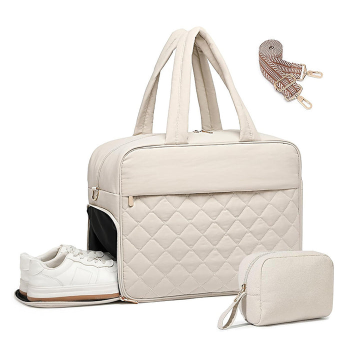 Quilted Multi-Functional Sports Duffle Bag Kalsten