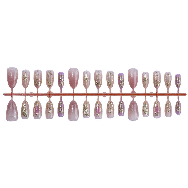 Premium Glitter Ombre Press-On Nails Kalsten