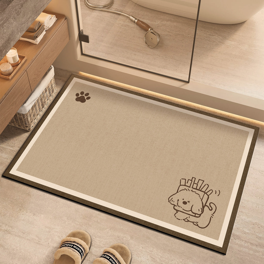 Cute Family Themed Decorative Bath Mat
