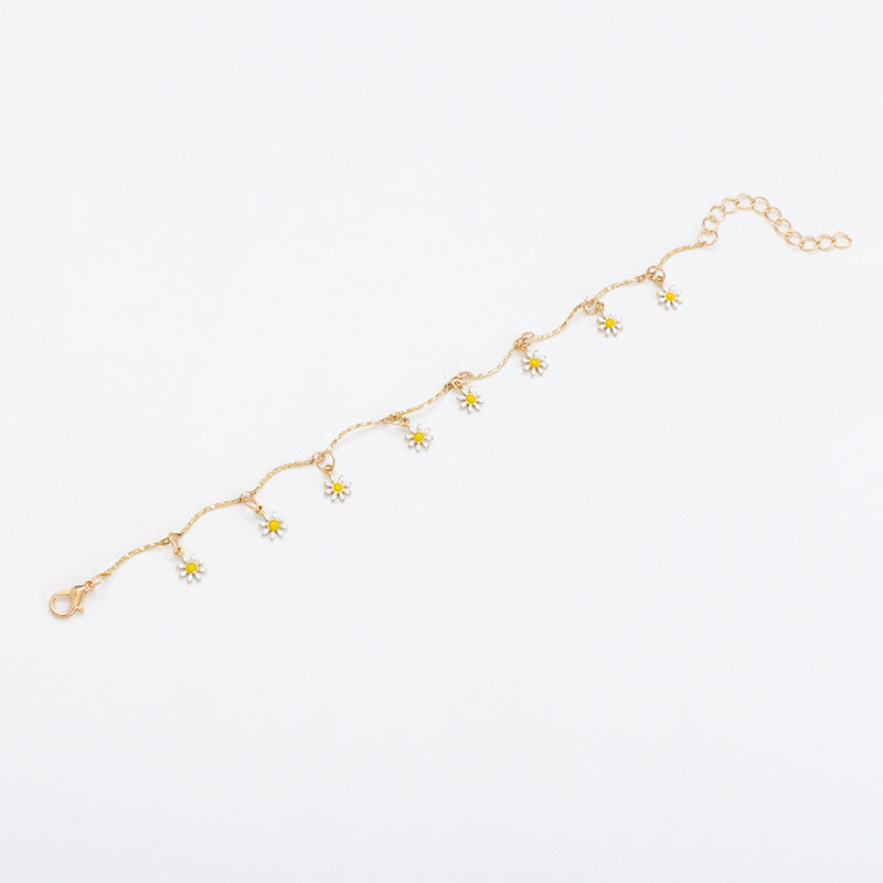 Floral Charm Anklet Kalsten