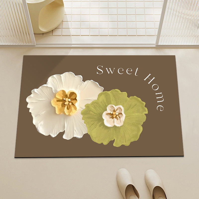 Artistic Floral Decorative Mat