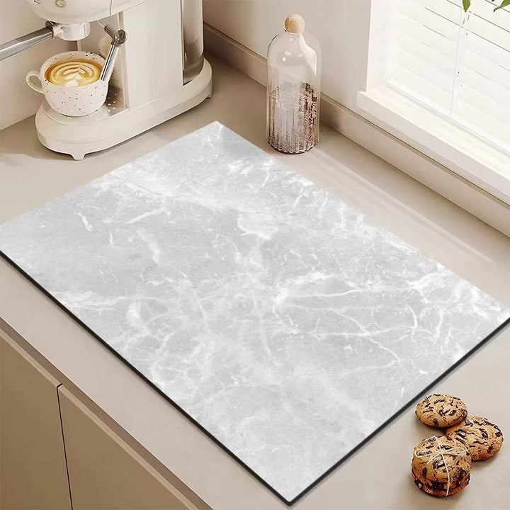 Luxury Marble Design Kitchen Mat