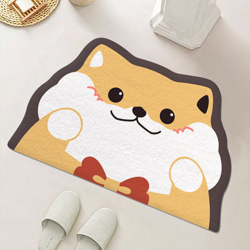 Cute Cartoon Food-Themed Bath Mat