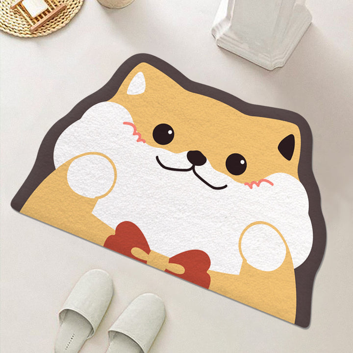 Cute Cartoon Food-Themed Bath Mat