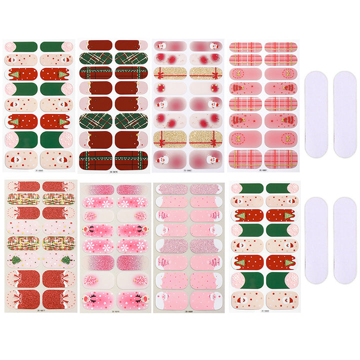 Holiday-Themed Nail Art Stickers