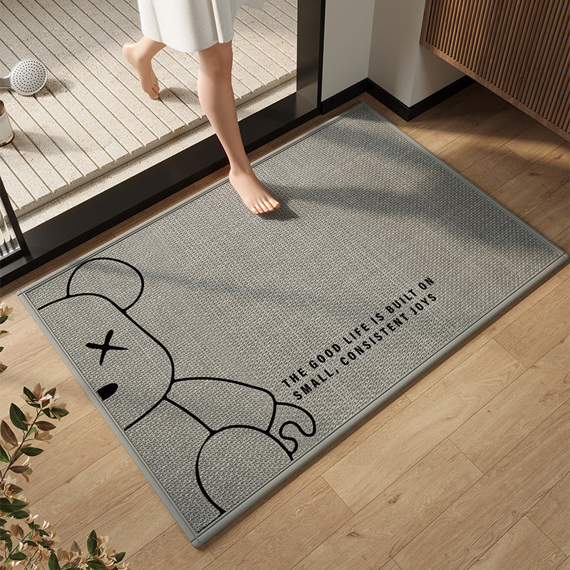Elegant Modern Bathroom Mat Kalsten
