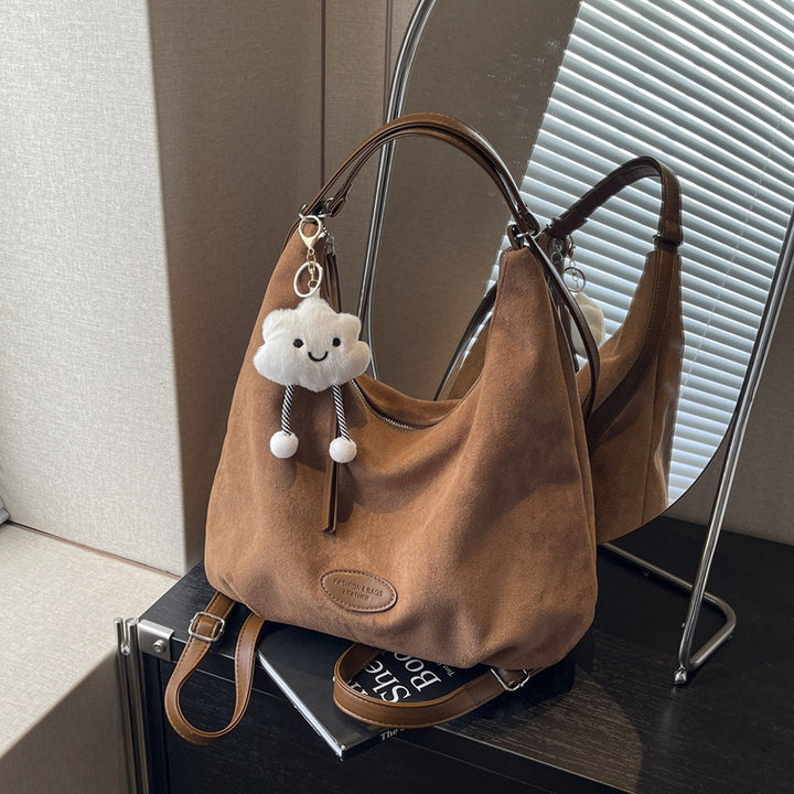 Soft Suede Slouchy Shoulder Bag