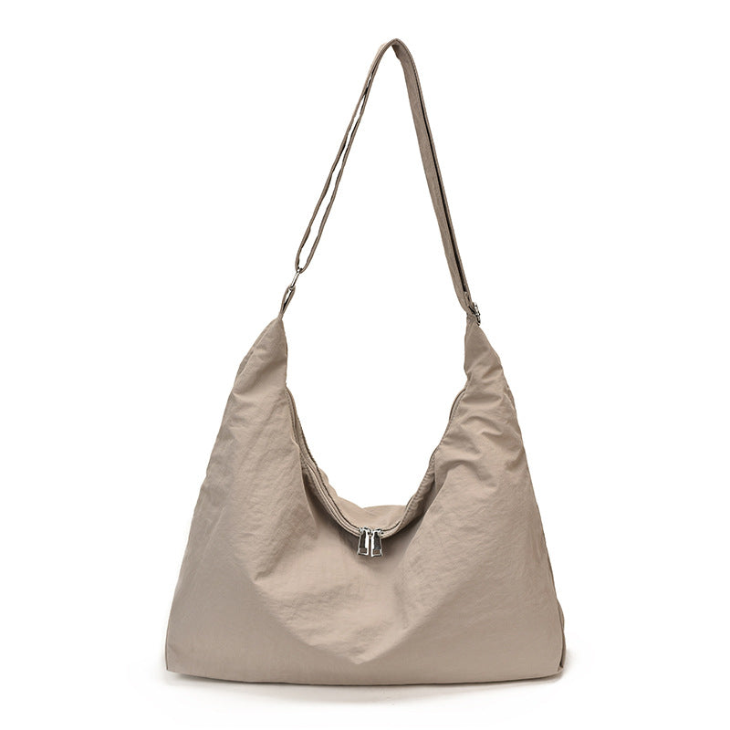 Soft Fabric Slouchy Shoulder Bag